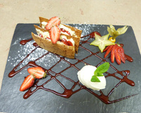 1000 feuilles de crêpes séchées aux fraises