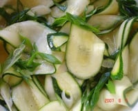 Courgettes à la sauce à l'orange