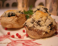 Champignons de Paris .... farcis aux légumes