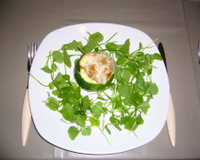 Courgette farcie aux steaks hachés et concentré de tomate