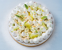 Tarte au citron meringuée sur pâte maison aux amandes