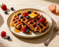 Gaufre: Christophe Felder remplace une partie du lait par de la crème : le résultat est d'une gourmandise absolue !