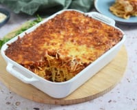 Gratin de spaghetti à la bolognaise