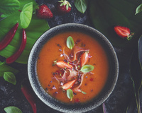 Gaspacho au Jambon Serrano