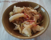 Choudou ou chou plat braisé aux lardons