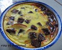 Mon clafoutis aux pommes et chocolat
