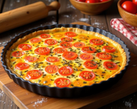 Tarte tomate cerise et mozzarella