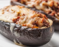 Aubergines farcies au bœuf hâché