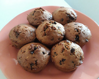 Muffins au chocolat & pralin (sans beurre)