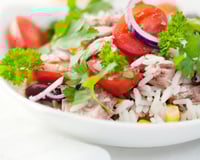 Salade de riz au fromage de brebis Etorki