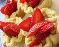 Tartelettes de manioc aux fraises