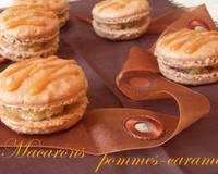 Pommes et caramel, une valeur sûre... et entre deux coques de macarons... c'est divin !