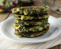 Galettes de quinoa, épinard et brocolis