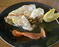 Asperges gratinées au saumon