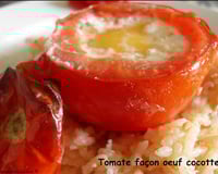 Tomate farcie à l'œuf, façon cocotte