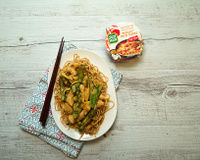 Poulet coco curry et légumes croquants