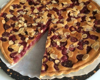 Tarte amandine aux framboises