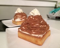 Tarte mont-blanc enneigé