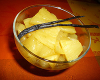 Compotée d'ananas à la vanille