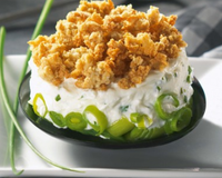 Gratin extra croustillant de poireaux et fromage frais