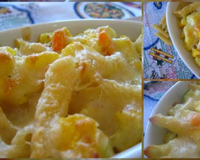 Un gratin bien moelleux qui associe des pâtes et des légumes, le tout recouvert d'une délicieuse sauce légère !