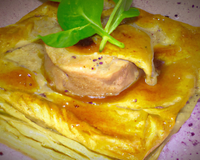 Feuilleté au foie gras rapide
