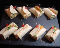 Wraps au cottage cheese et blanc de poulet