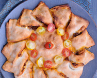 Pizza soleil au saucisson sec Isla Délice Halal