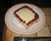 Tiramisu sans gluten aux framboises