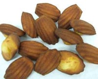 Madeleines au chocolat blanc
