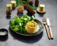 Bouchées aux cèpes et au safran