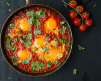 Chakchouka aux œufs traditionnelle