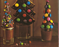 Sapins de Noël aux Smarties