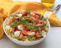 Coucous en perles au pesto de roquette