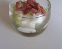 Petites verrines concombre