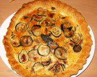 Quiche chèvre courgettes