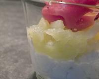 Un mélange de textures et de saveurs très frais et délicieux.
