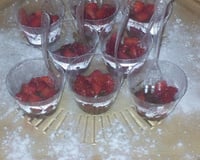 Le chocolat au thym et ses fraises