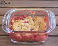 Crumble fraise et rhubarbe