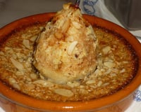 Poires rôties à la crème d'amande