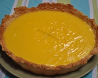 Tarte feuilletée à la crème de citron et d'amande