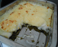 Gratin d'épinard à la florentine