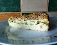 Tarte au riz et aux courgettes