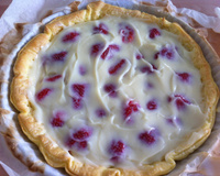 Tarte chocolat blanc fraises