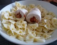 Recette de ballotin de dinde au coulis de tomates et champignons