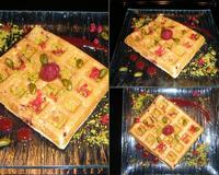 Cette gaufre et un peu comme une jeune femme, elle est élégante, délicate, fine,chic, gouteux, moelleuse, colorée, savoureuse, esthétique…