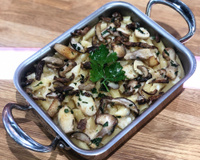 Gratin de macaronis aux cèpes