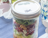 Salade en bocal au Roquefort