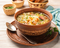 La soupe de Noël ou soupe à la choucroute.