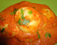 Raviolis pâte fraiche à la ricotta et coulis de poivrons un bonheur!